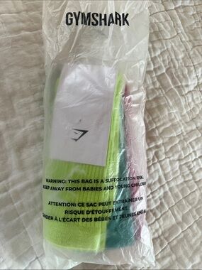 Gymshark Neon Green, Aqua & Pink 3-Pack Athletic Socks